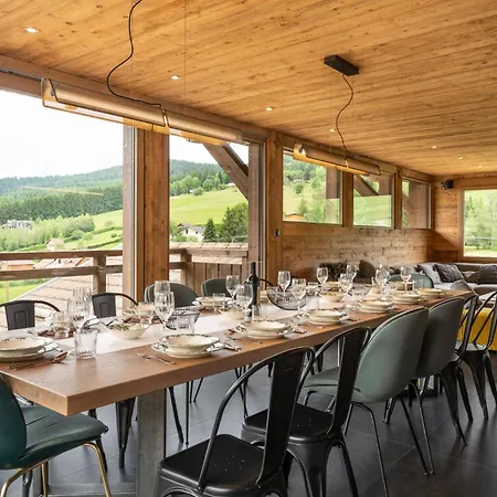 Le Grand V, De Luxe Avec Piscine Interieure Chalet