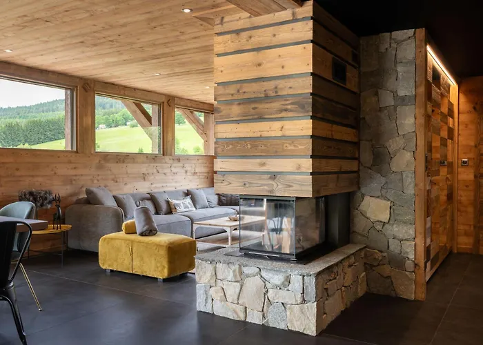 Le Grand V, De Luxe Avec Piscine Interieure Horská chata Ban-sur-Meurthe-Clefcy